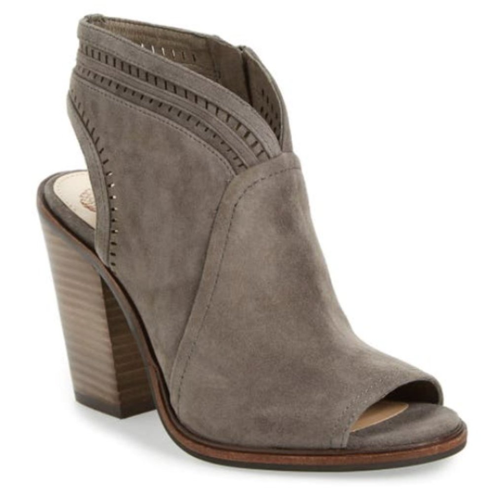 Vince Camuto 'Koral' Perforated Open Toe Bootie (Women) (Nordstrom Exclusive)